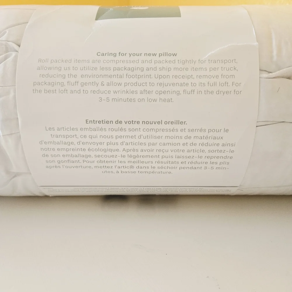 New Downlite Hotel Collection European Down Pillow King Soft 400TC 600FP